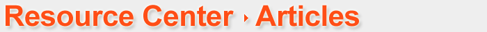Resource Center > Articles